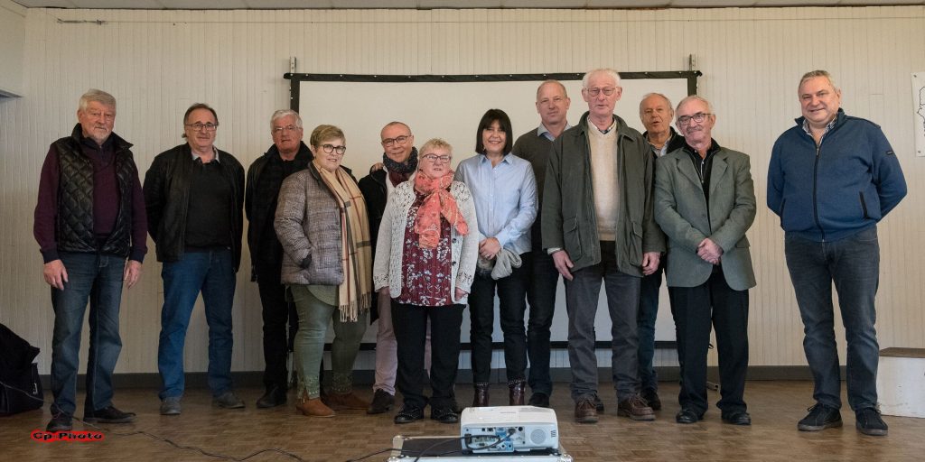 Les officiels et membres du Comité Directeur à la remise des prix 2019 à St Quentin