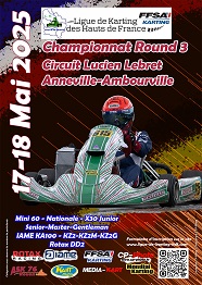 2025-Affiche-LKHdF-3-LR Championnat de Ligue de Karting des Hauts de France – Journée 3 – Anneville (76)